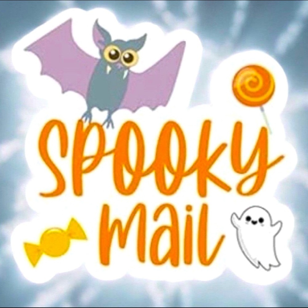 40 Spooky Mail Bat Stickers
